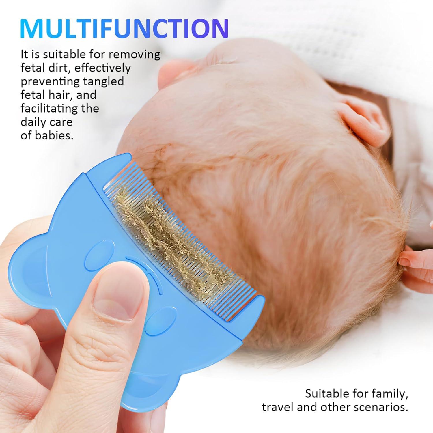 Peines para Costra de Cuna Toyvian - 6 Piezas, Doble Cara, Suave