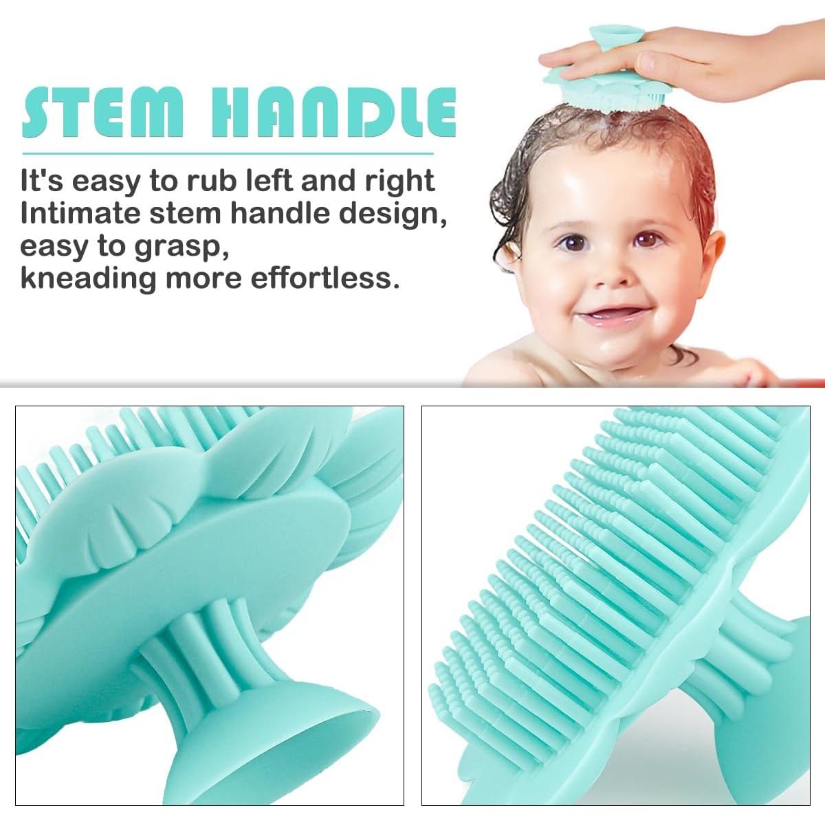 Cepillo de Silicona para Bebés LNQ LUNIQI - Masaje y Exfoliación