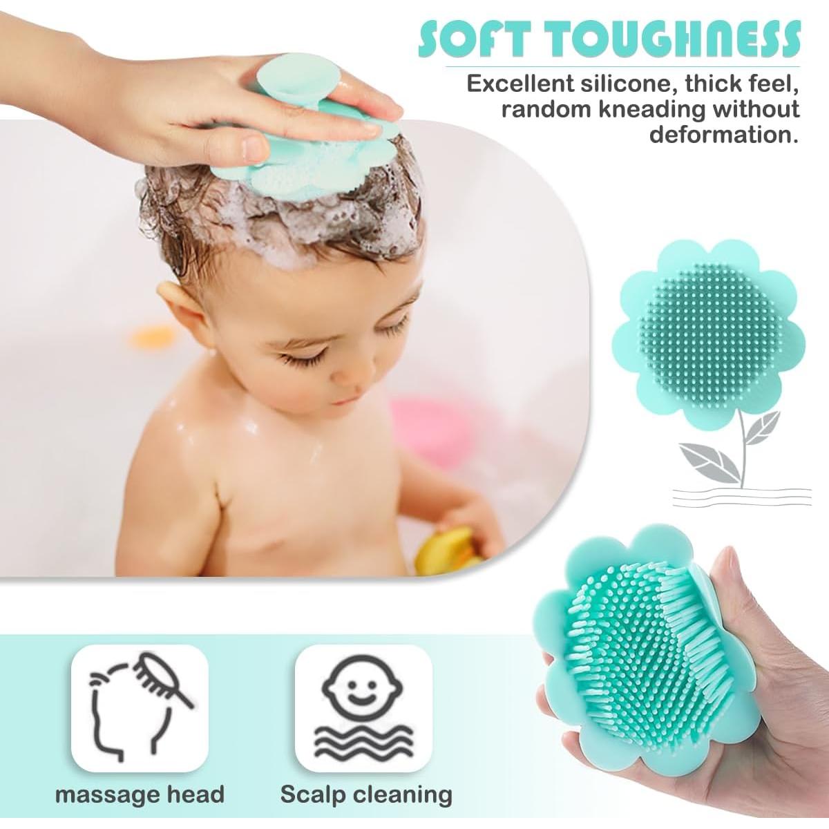 Cepillo de Silicona para Bebés LNQ LUNIQI - Masaje y Exfoliación