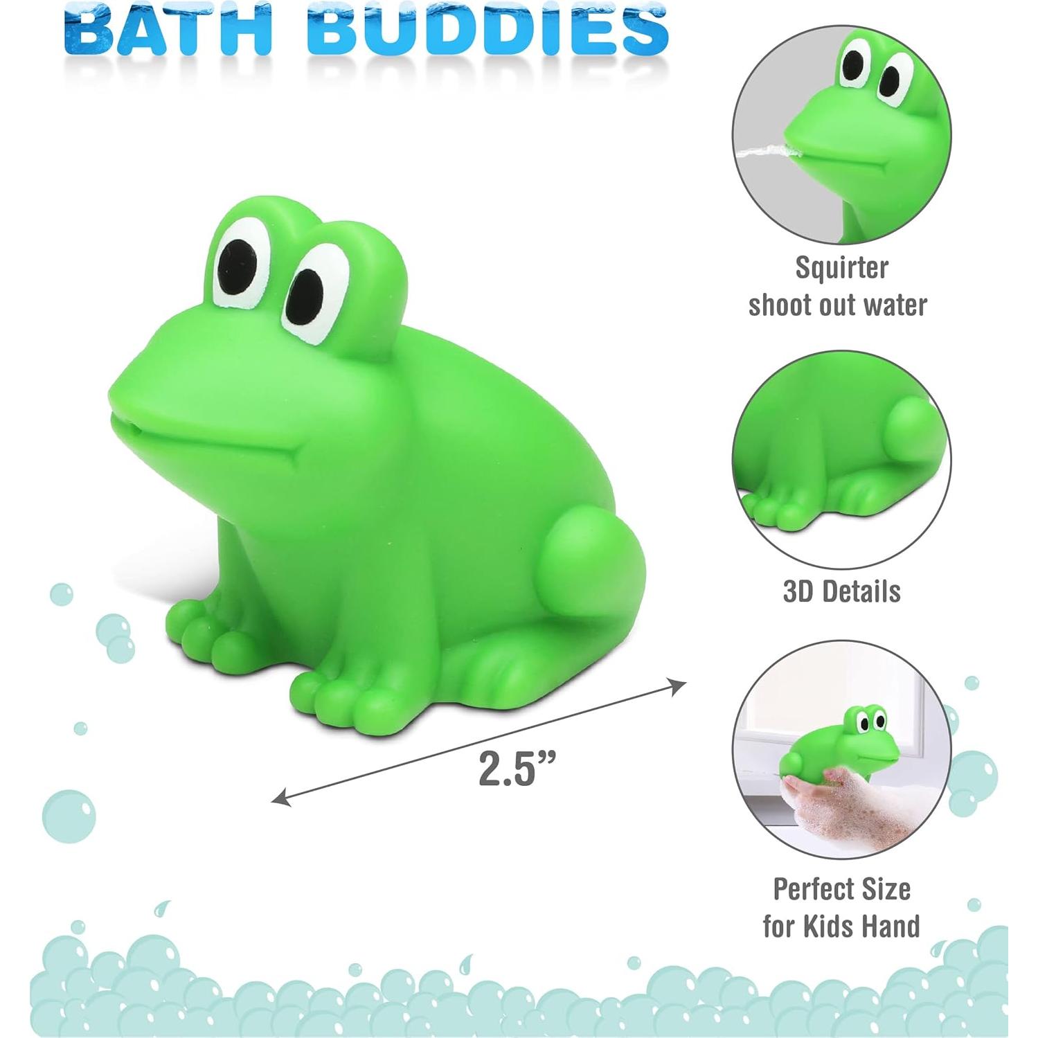 Juguete de Baño Rana DolliBu Verde Flotante 7.62 cm