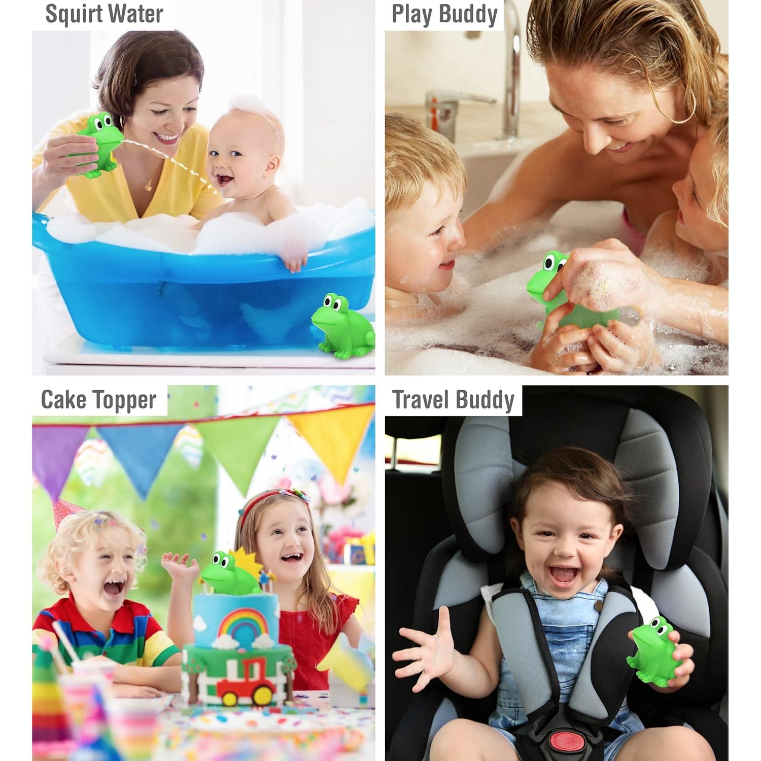 Juguete de Baño Rana DolliBu Verde Flotante 7.62 cm