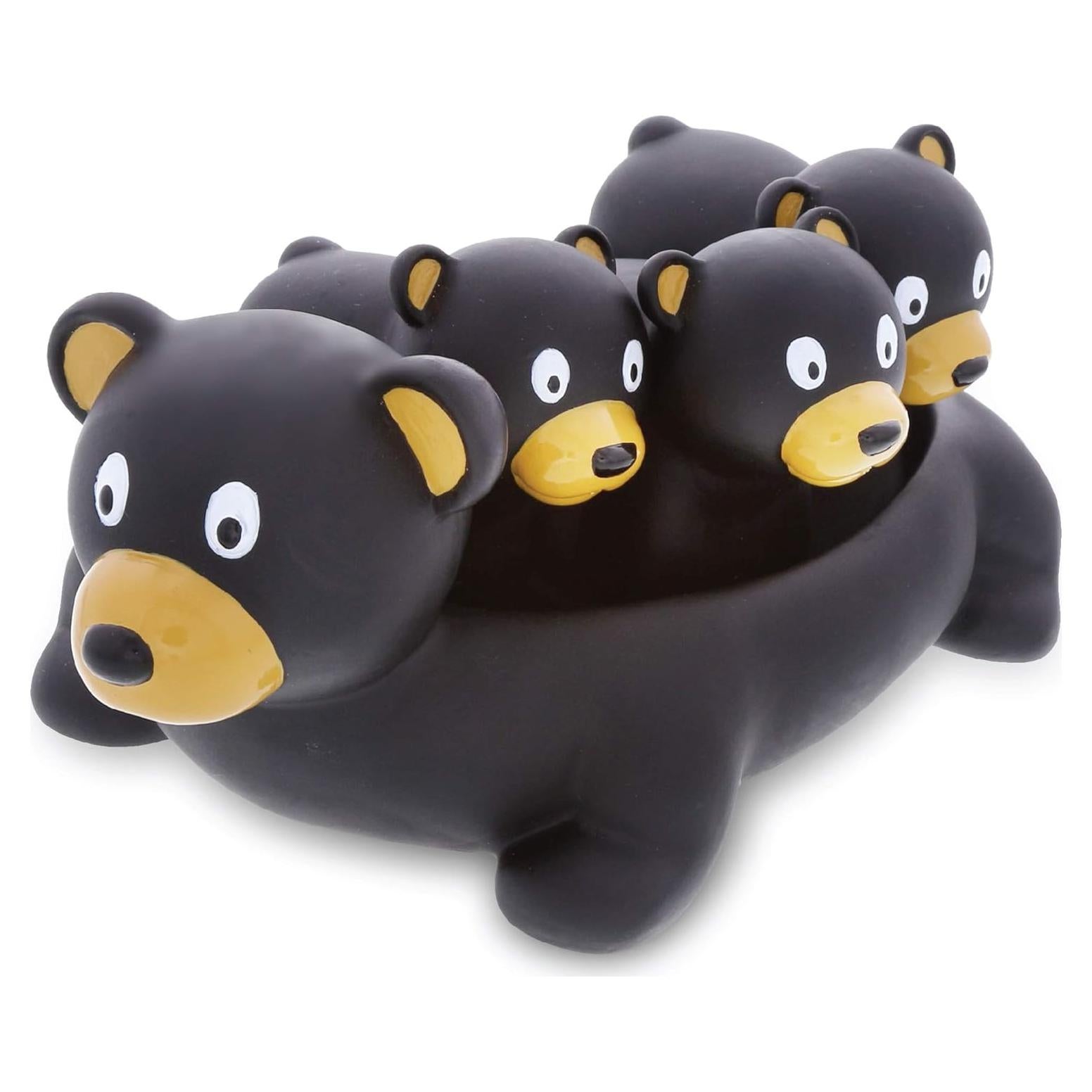 Juguetes de baño de oso negro DolliBu - 4 piezas para niños