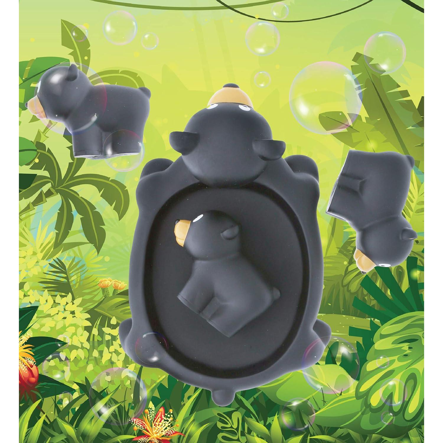 Juguetes de baño de oso negro DolliBu - 4 piezas para niños