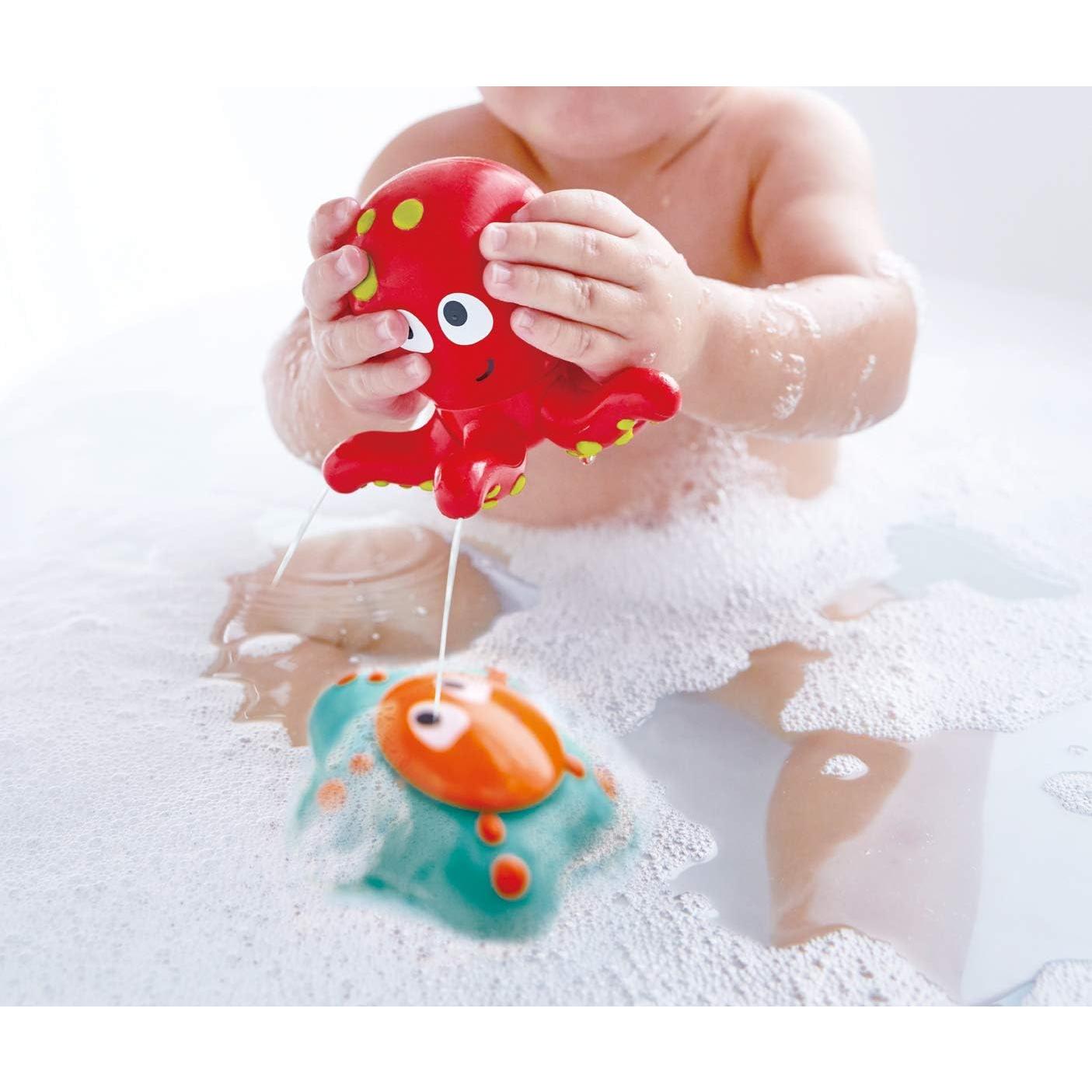 Juguetes de Baño Hape Pulpo y Estrella de Mar Silicona 18cm