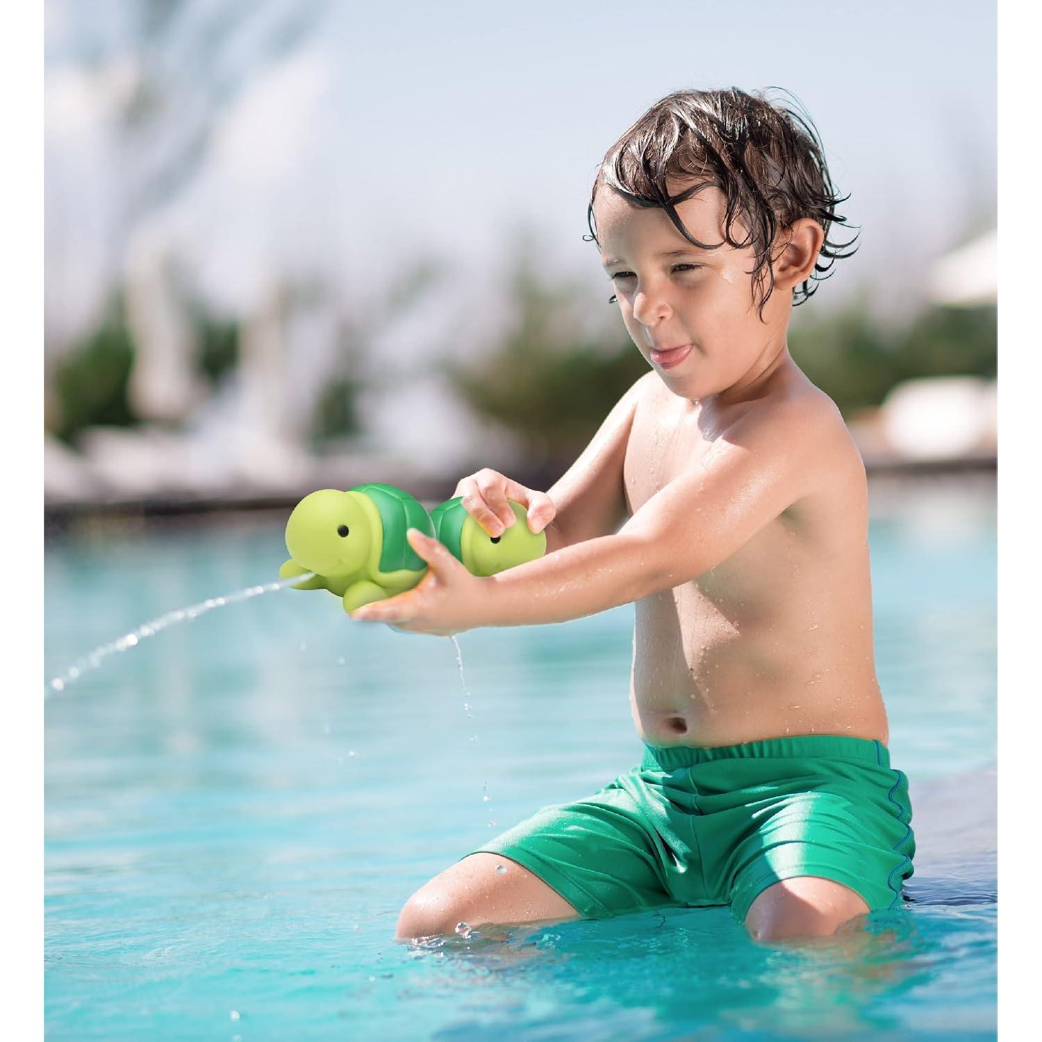 Juguete de Baño Tortuga Marina DolliBu - Flotante Verde 7.62 cm