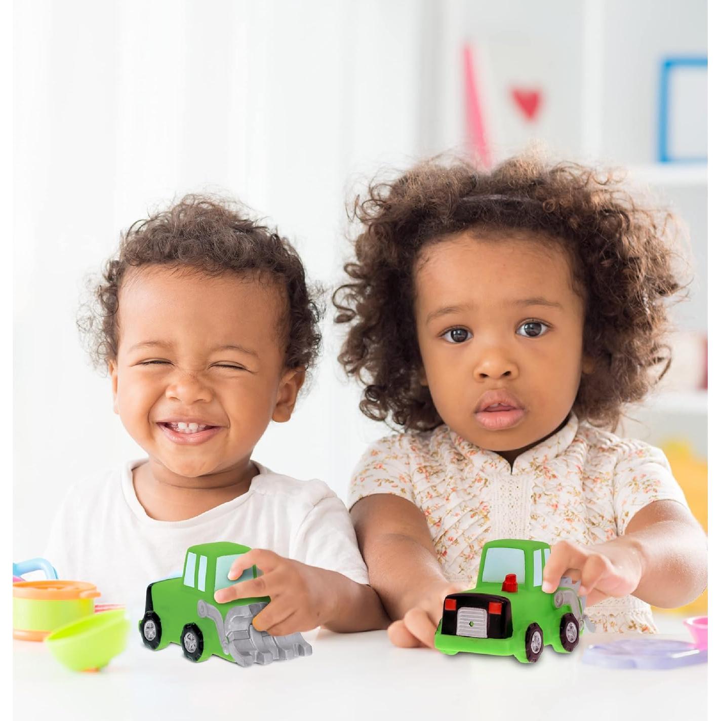 Juguete de Baño Bulldozer DolliBu Verde Flotante 9.5cm