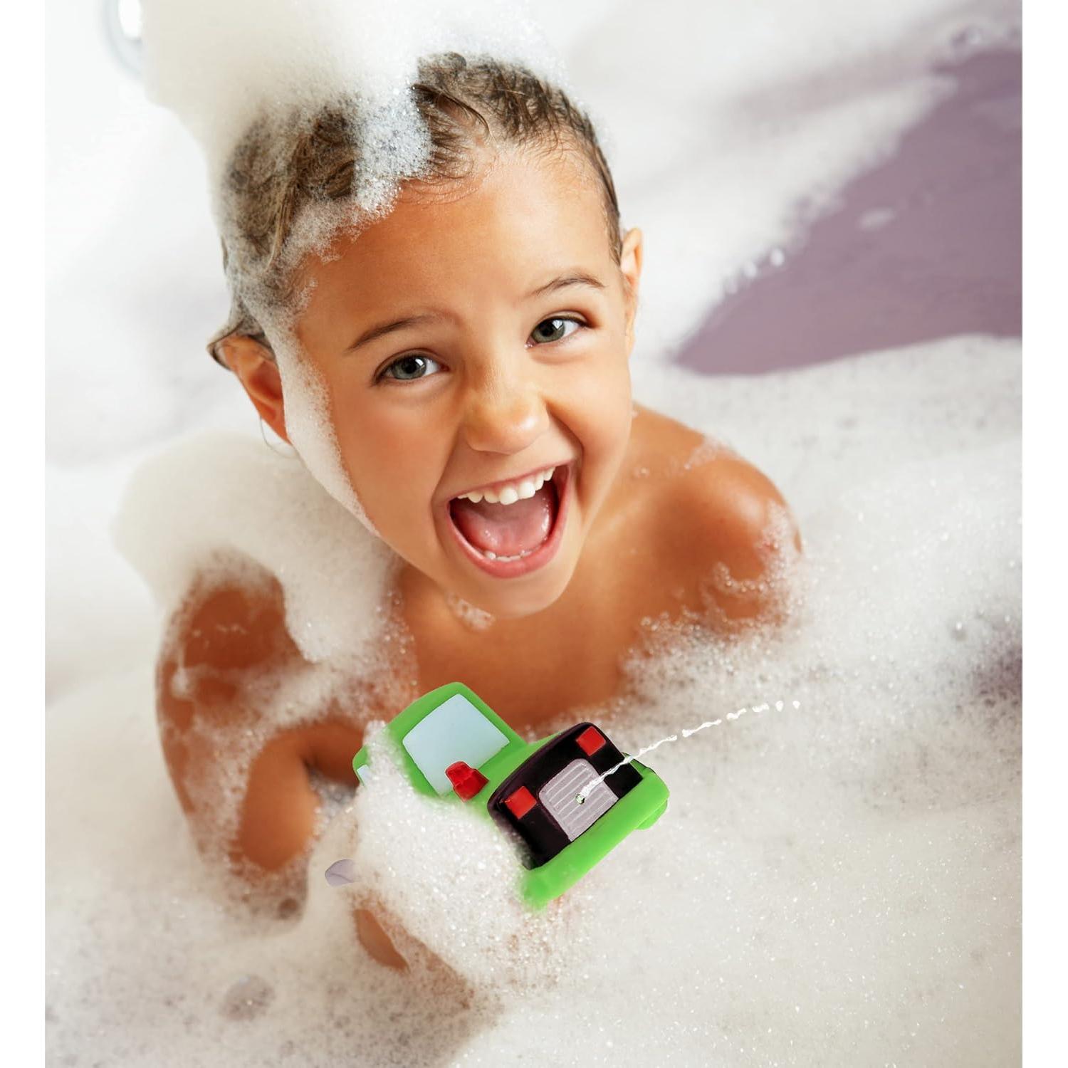 Juguete de Baño Bulldozer DolliBu Verde Flotante 9.5cm