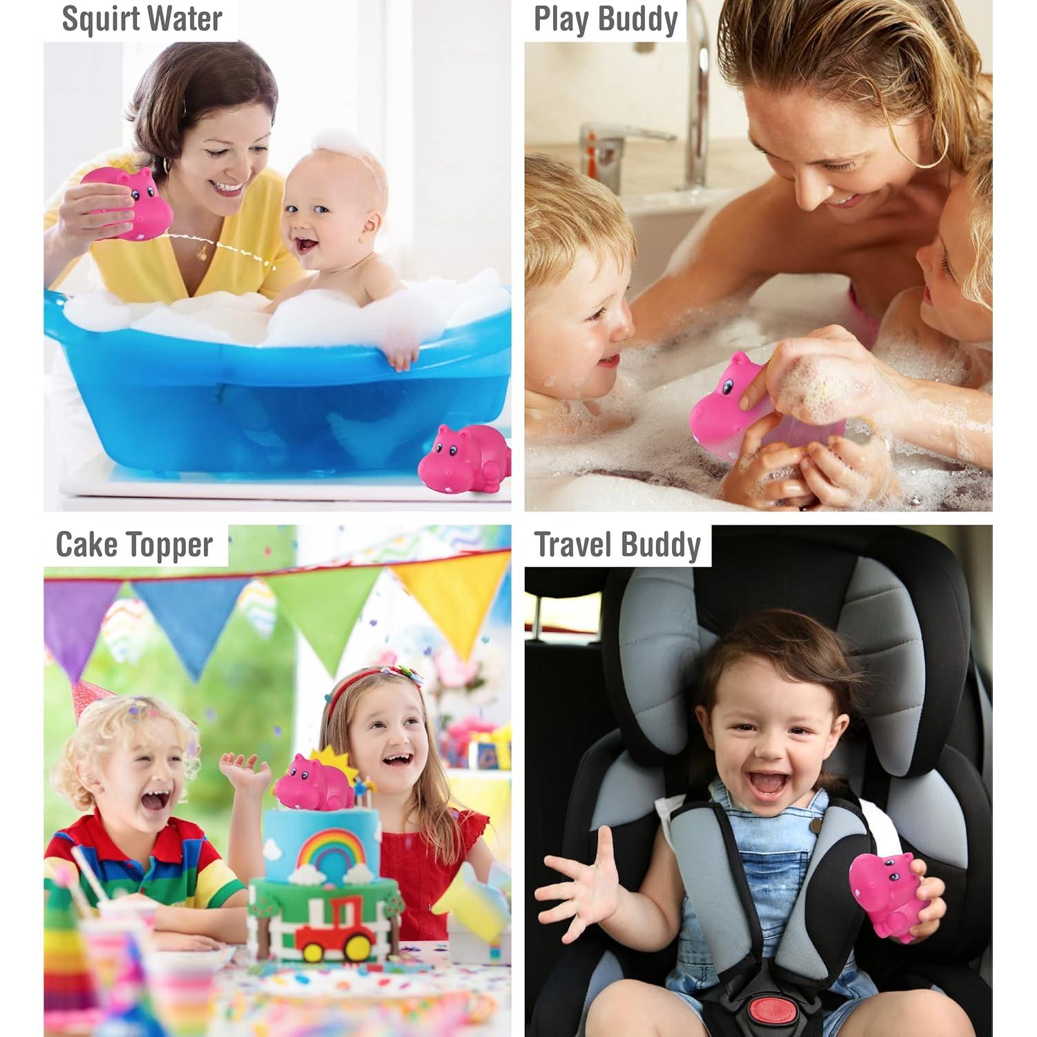 Juguete de Baño Hipopótamo DolliBu Squirter 7.62 cm