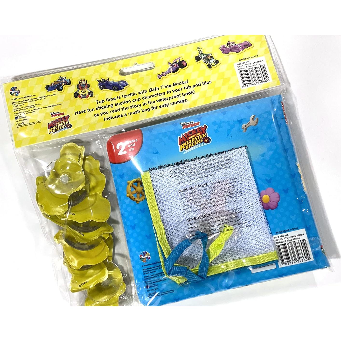 Libro de Baño Disney Mickey - Actividades para Niños 6 Ventosas