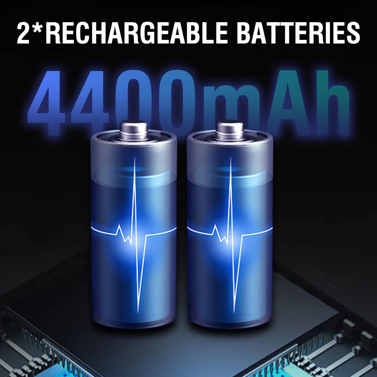 Linterna Frontal BORUIT B10 100000 Lúmenes Recargable LED