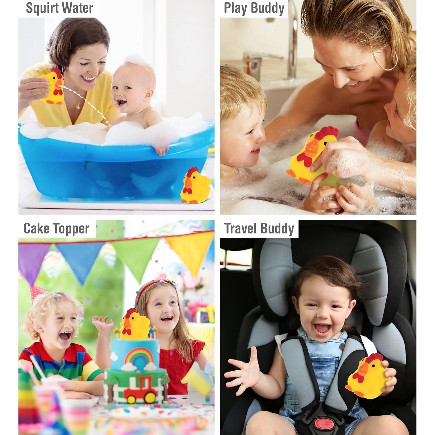 Juguete de Baño Gallo DolliBu - Flotante Amarillo 7.62cm