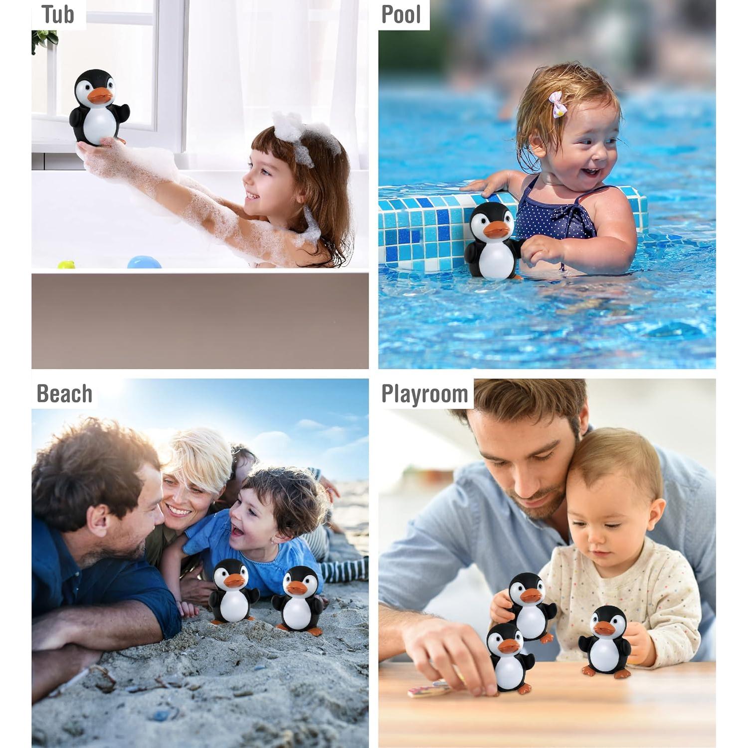 Juguete de Baño Squirter Pingüino Negro DolliBu - 7.62 cm