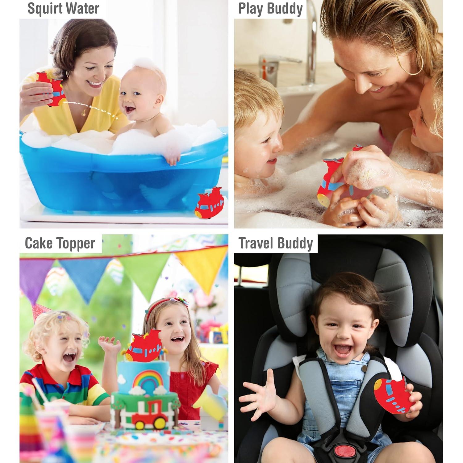 Juguete de Baño Helicóptero Marítimo DolliBu Rojo Flotante