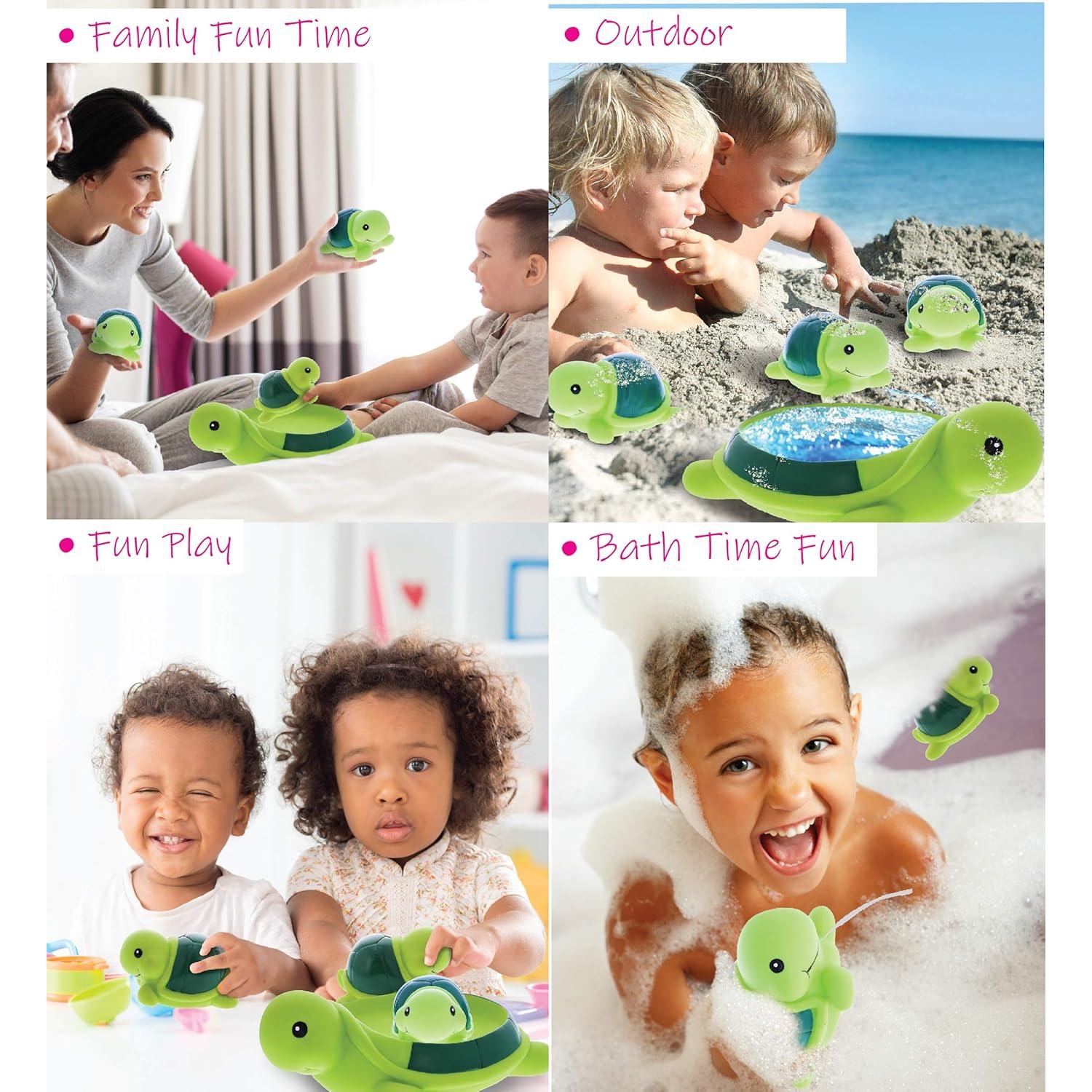 Juego de Juguetes de Baño Tortugas Marinas DolliBu - 4 Piezas