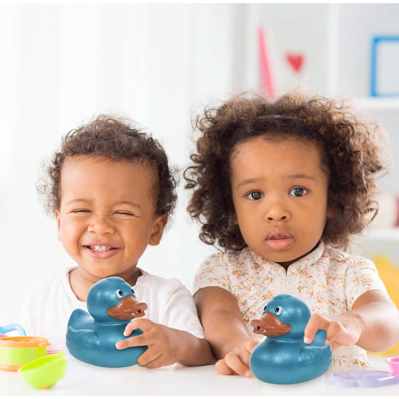Juguete de Baño Pato Azul DolliBu - Flotante para Niños