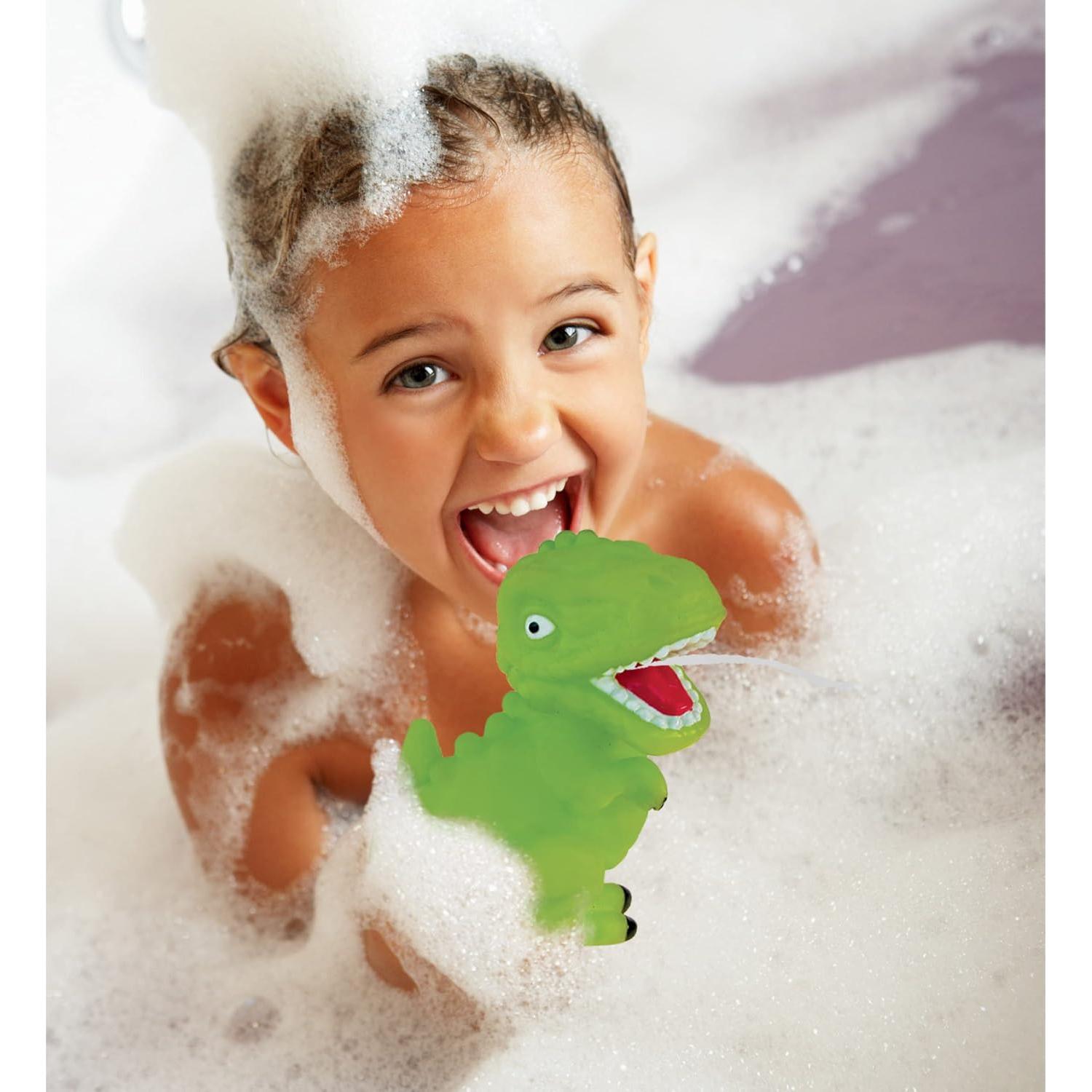 Juguete de Baño Chorro T-Rex Verde DolliBu - 7.62 cm