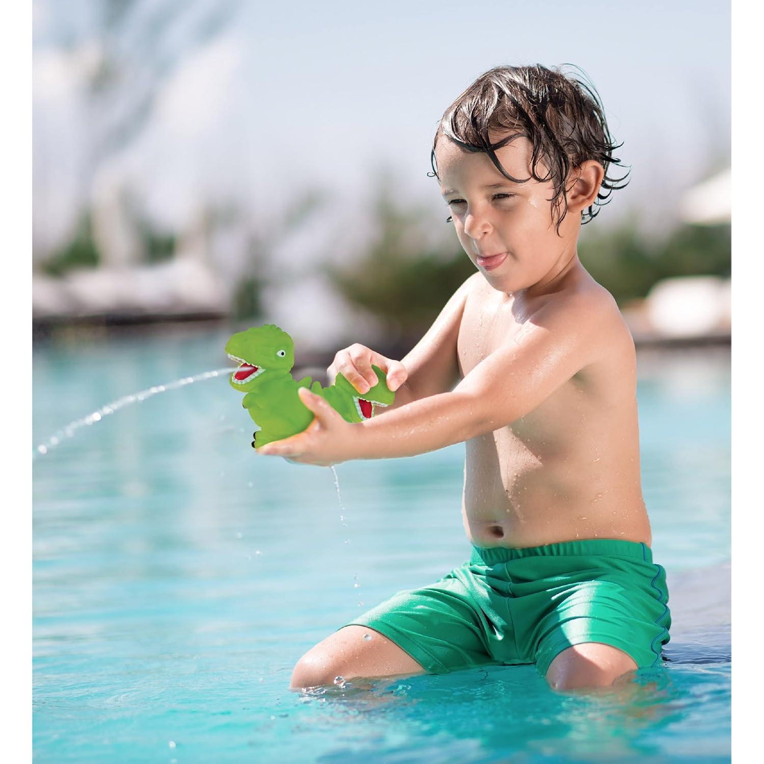 Juguete de Baño Chorro T-Rex Verde DolliBu - 7.62 cm