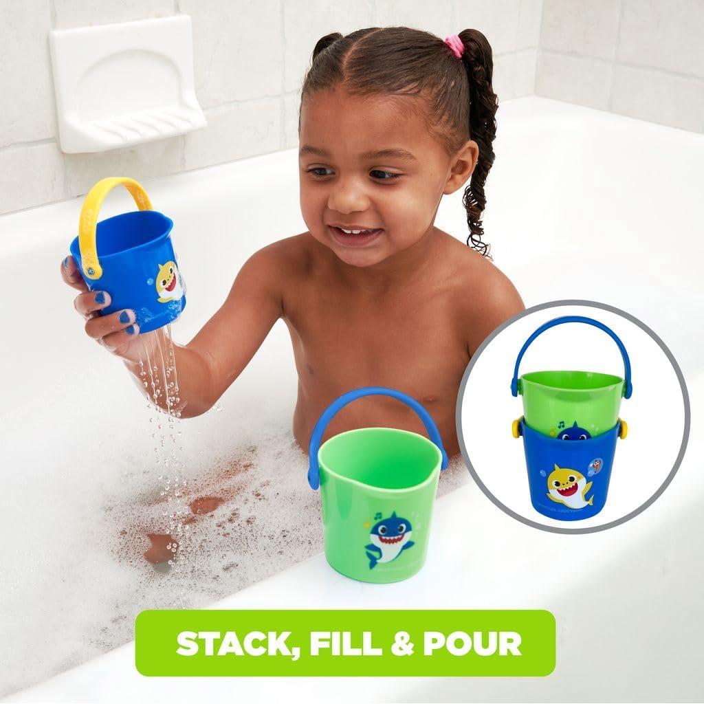 Conjunto de Juguetes de Baño Baby Shark 10 Piezas Azul/Verde