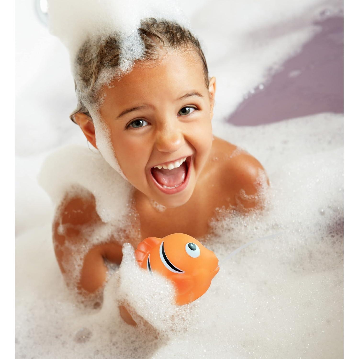 Juguete de Baño Pez Payaso DolliBu Naranja Flotante 7.6 cm