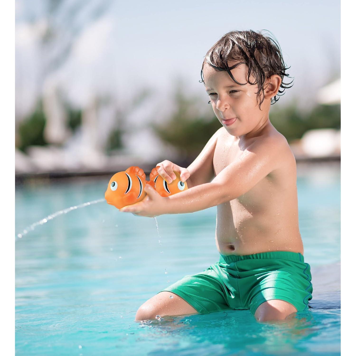 Juguete de Baño Pez Payaso DolliBu Naranja Flotante 7.6 cm