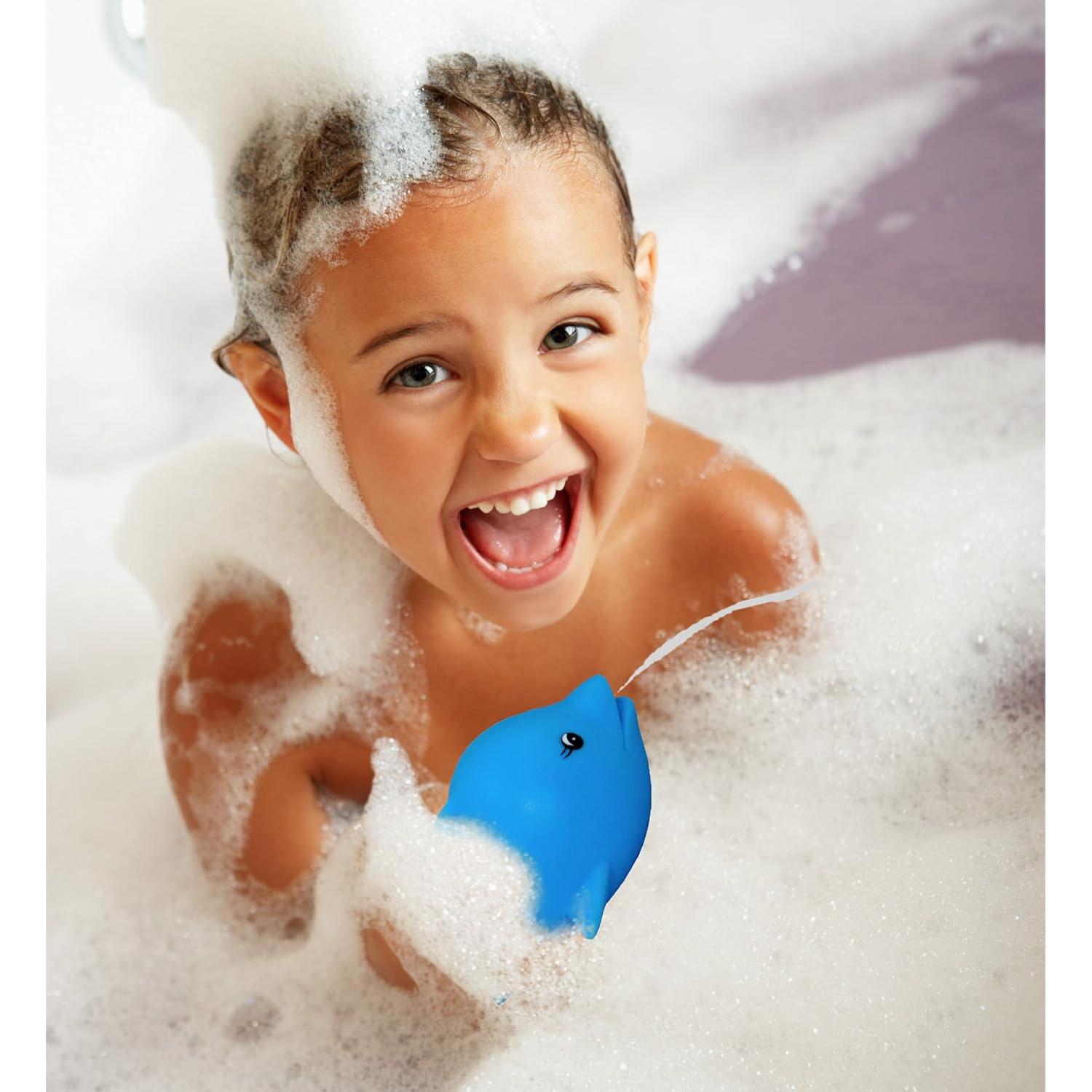 DolliBu Juguete de Baño Delfín Flotante 7.62cm para Niños