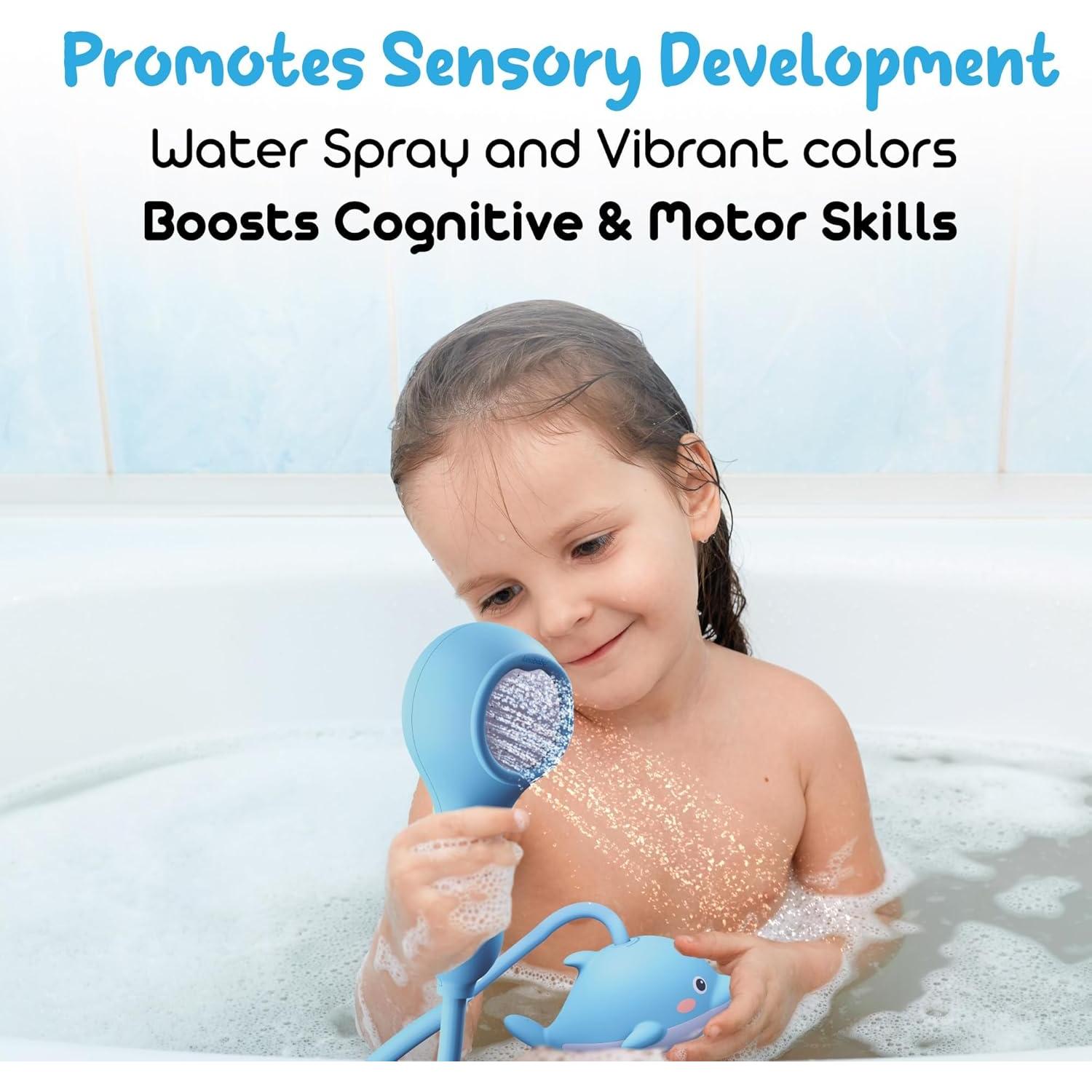 Cabezal de Ducha para Bebés LunoBaby Tubby - Juguete Delfín Recargable