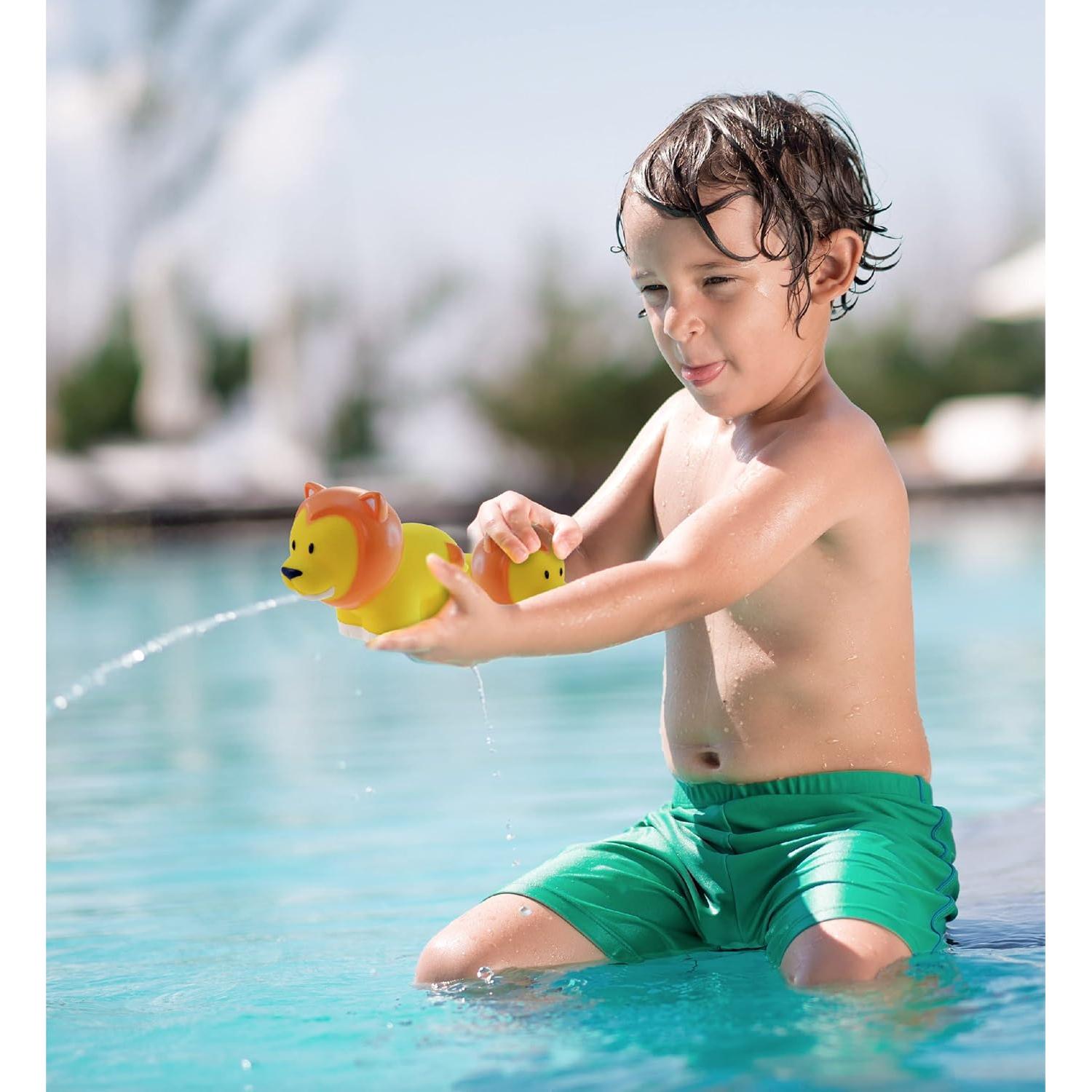 Juguete de Baño Flotante DolliBu León Amarillo 7.6 cm