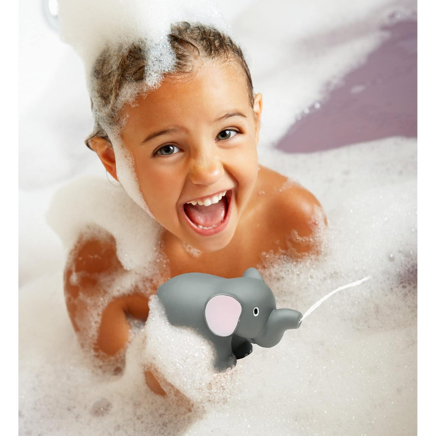 Juguete de Baño Elefante DolliBu - Flotante 7.62 cm para Niños