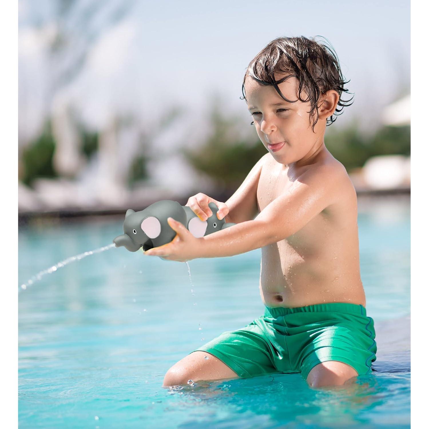 Juguete de Baño Elefante DolliBu - Flotante 7.62 cm para Niños