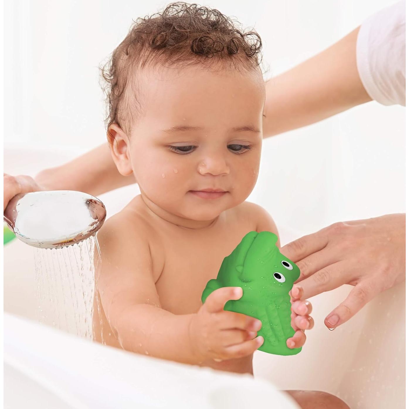 Juguete de Baño Cocodrilo DolliBu - Flotante Verde para Niños
