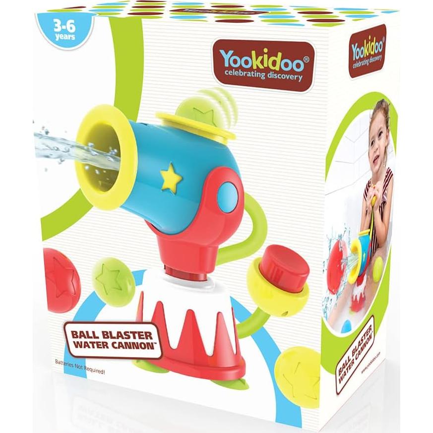 Yookidoo Juguete de Baño Lanzador de Agua con 5 Pelotas