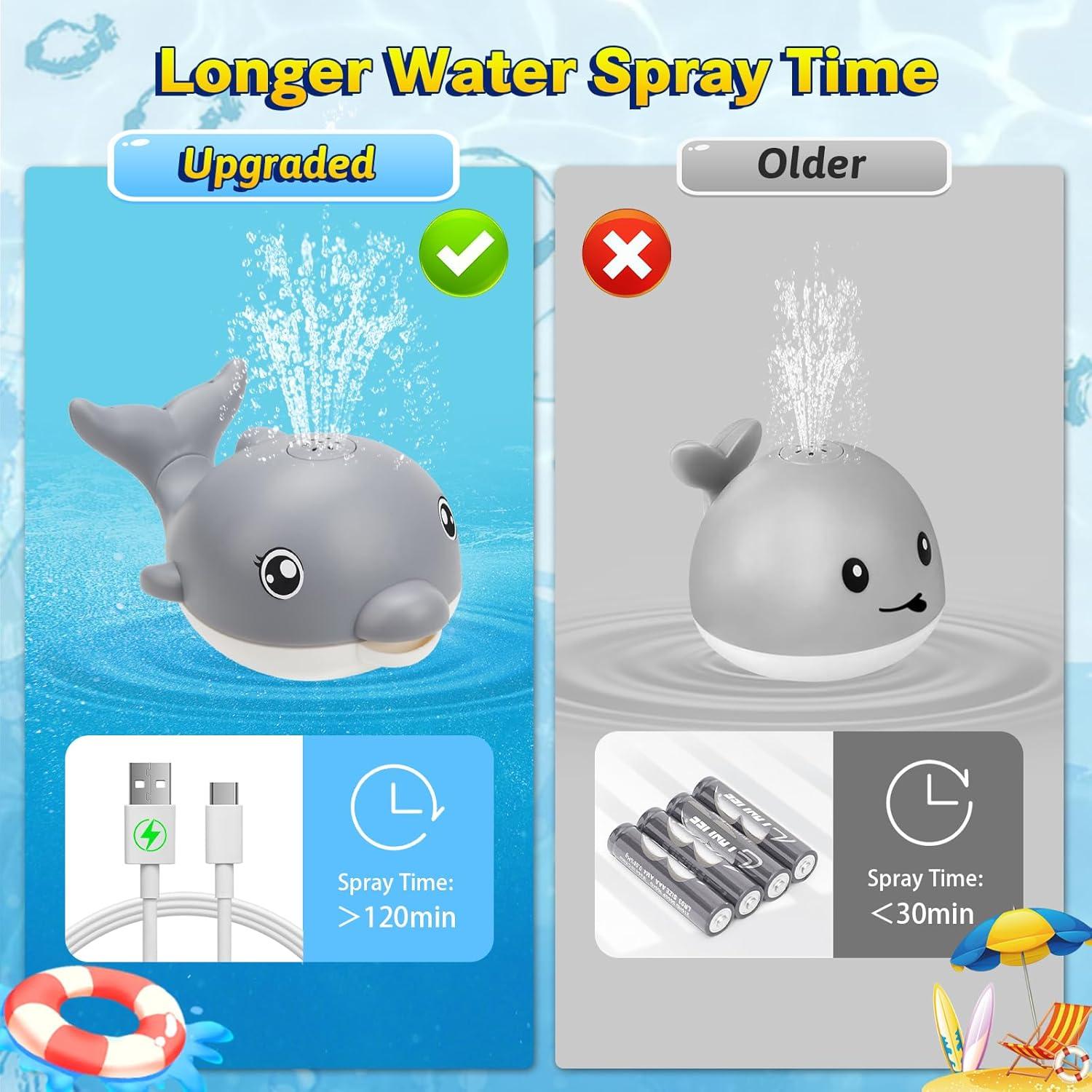 Juguete de Baño Musical Delfín TOHIBEE Recargable 1-3 Años