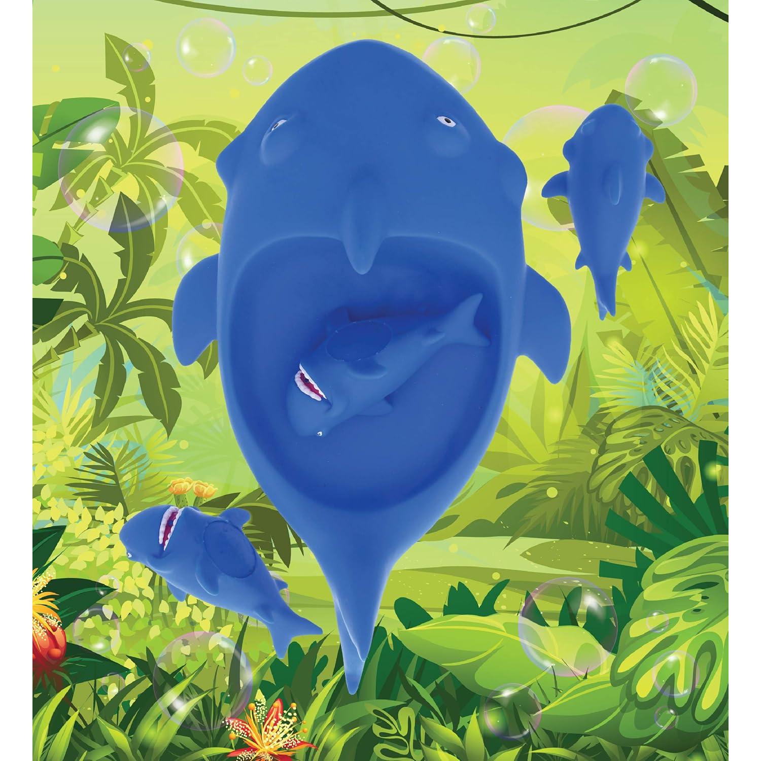 Juego de Juguetes de Baño Dollibu - Tiburón Azul y Tortugas