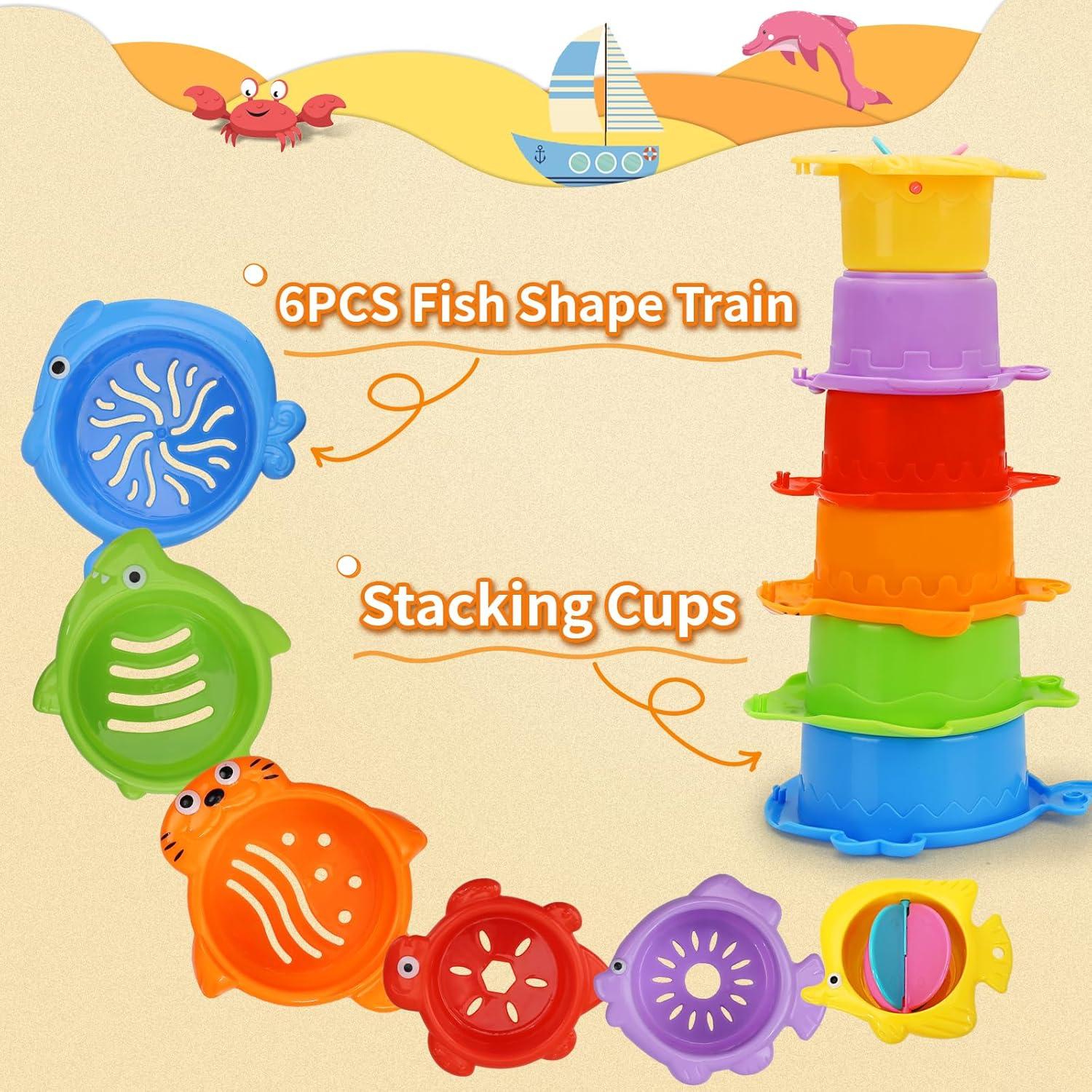 Juguetes de baño para bebés SLTBEH, 13 piezas, sin moho