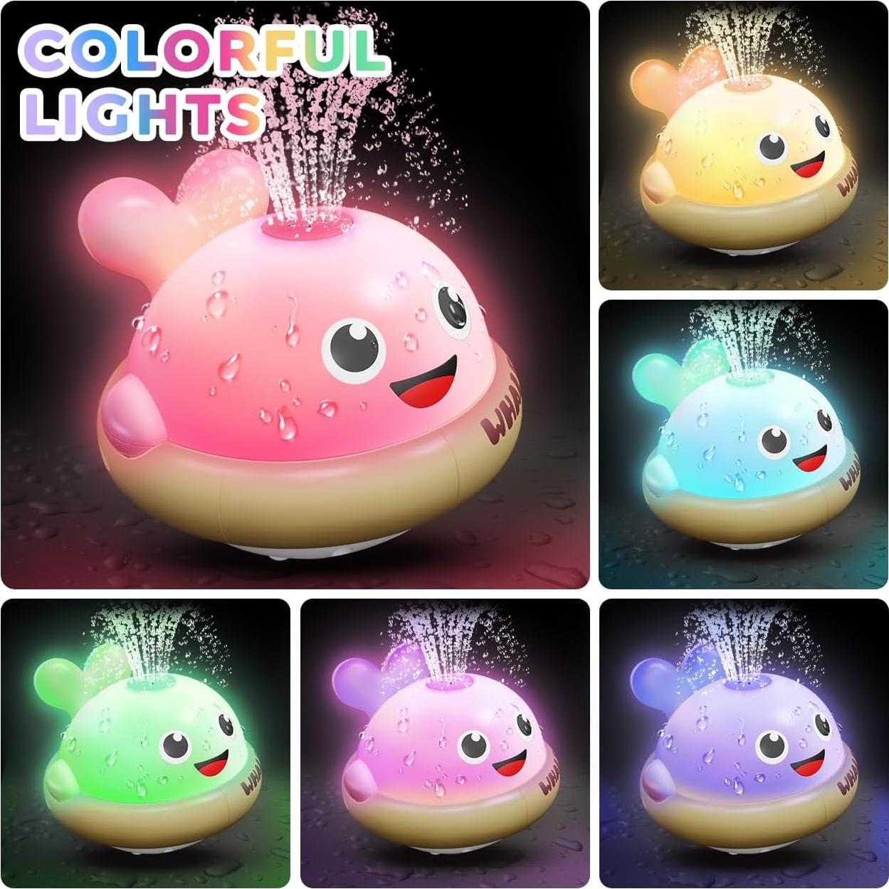 Juguete de Baño Iluminado Ballena SYHLN para Bebés 18+ Meses