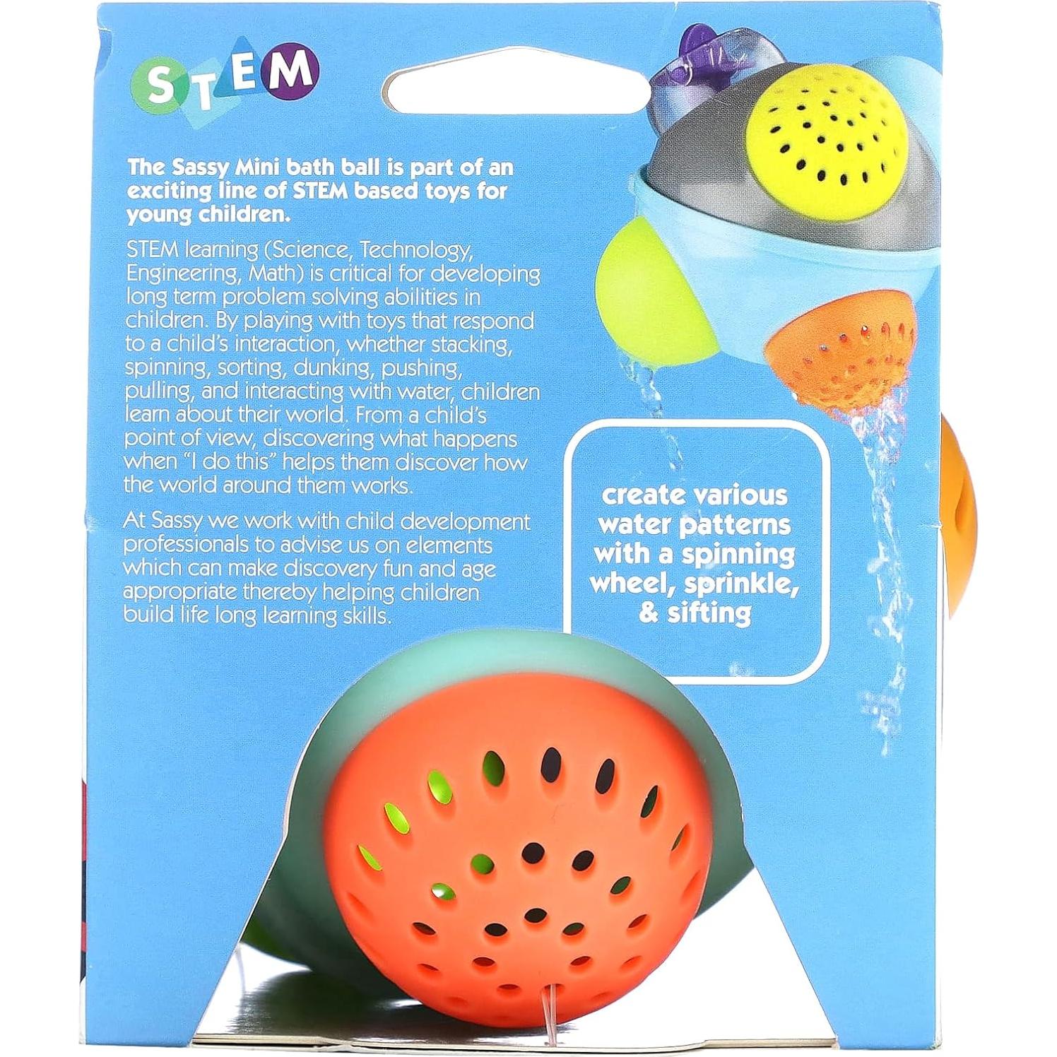 Bola de Baño SASSY Discovery 11.4 cm para Bebés 6 meses a 4 años