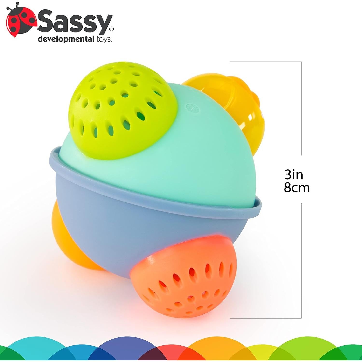 Bola de Baño SASSY Discovery 11.4 cm para Bebés 6 meses a 4 años