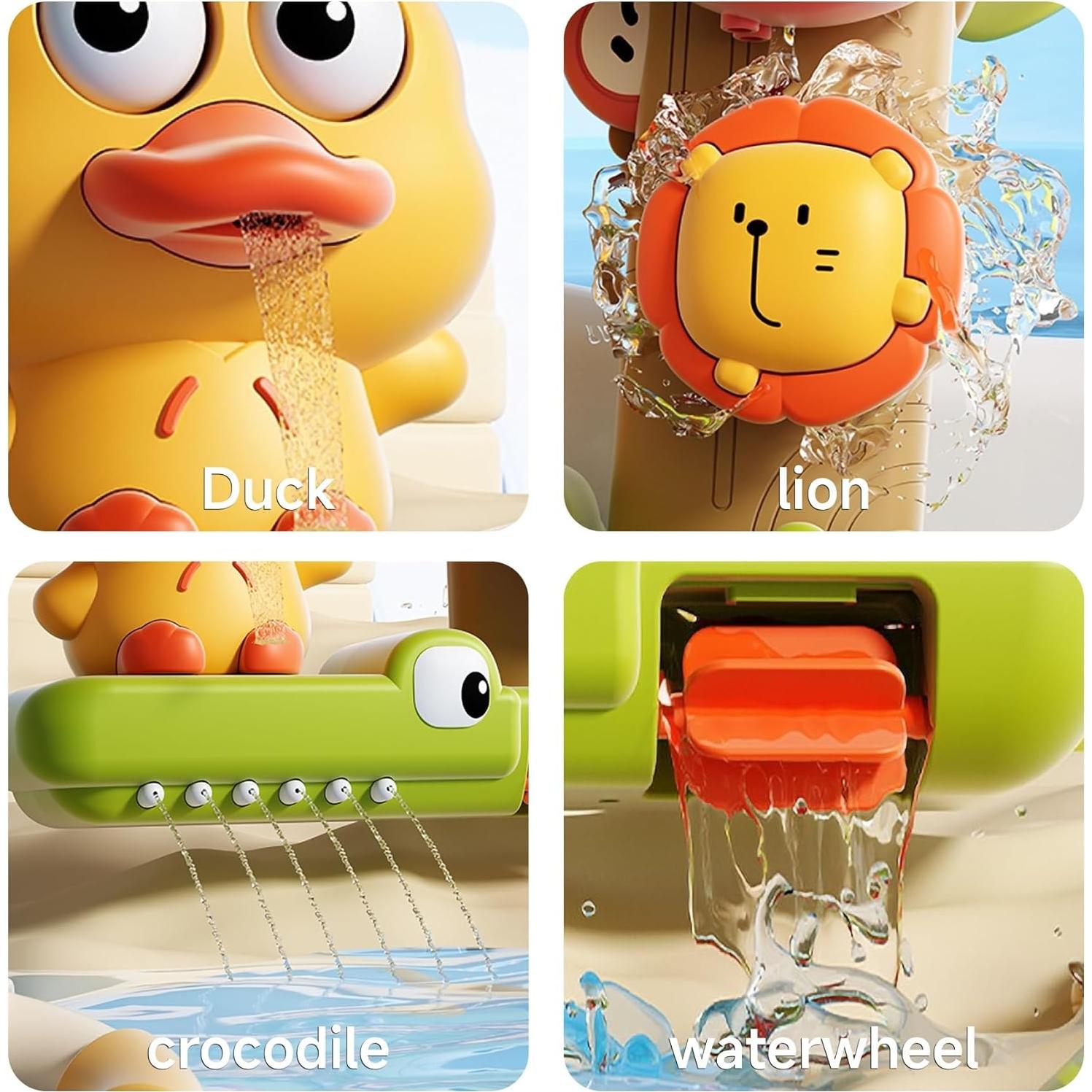 Juguetes de baño OR OR TU 4 Piezas Engranajes Giratorios 18M+