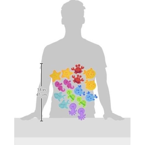 Nuby Set de Animales de Baño Flotantes 16 Piezas Libre de BPA