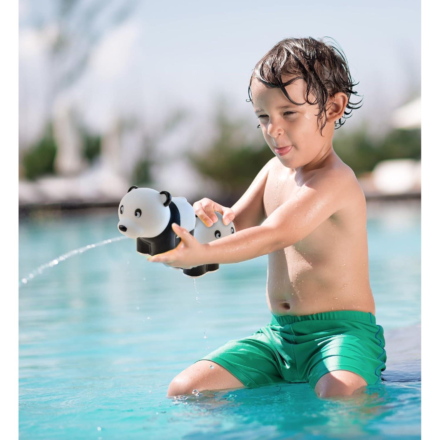 Juguete de Baño Chorro Panda DolliBu - Flotante de Goma 7.62 cm