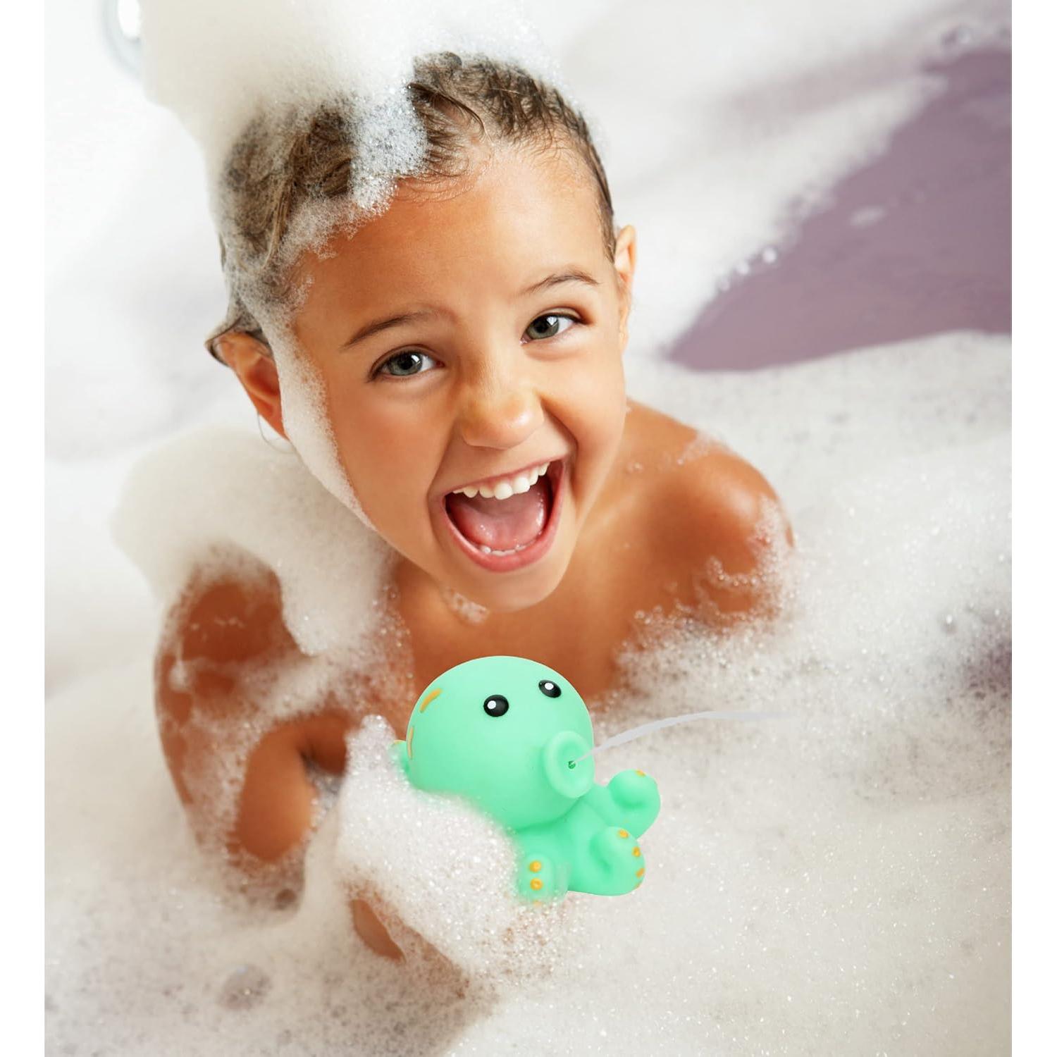 Juguete de Baño Pulpo Verde DolliBu - Flotante para Niños