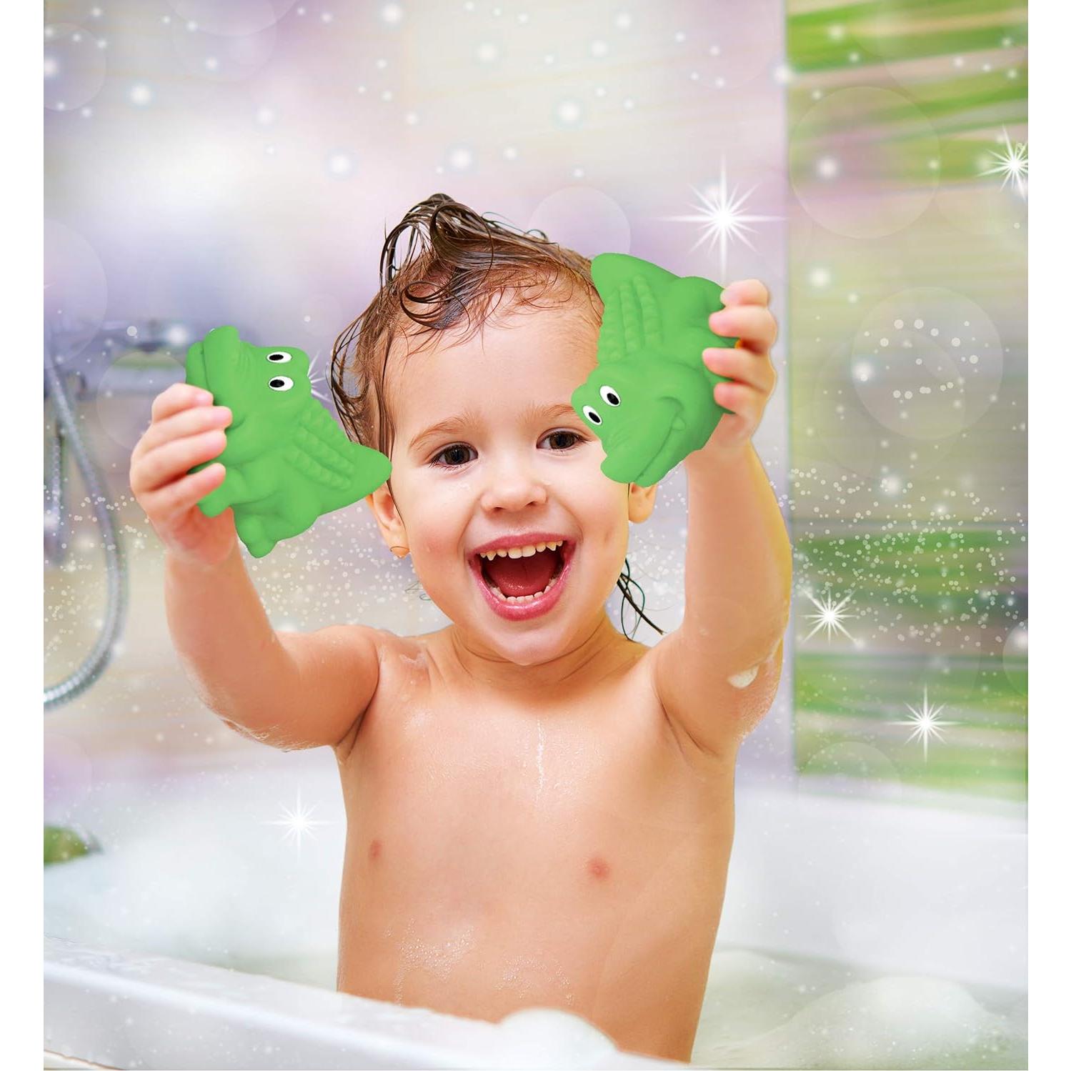 Amigo de Baño Puzzled Cocodrilo Lanzador de Agua 2.54cm