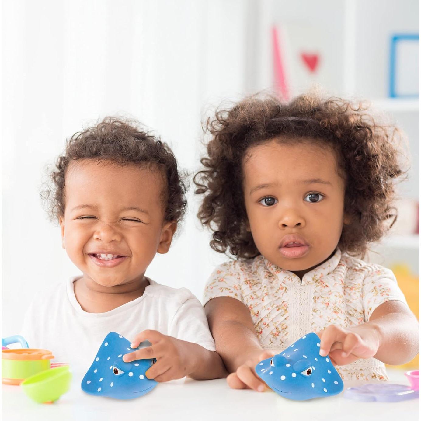 Juguete de Baño Manta Raya DolliBu Azul Flotante 7.62 cm