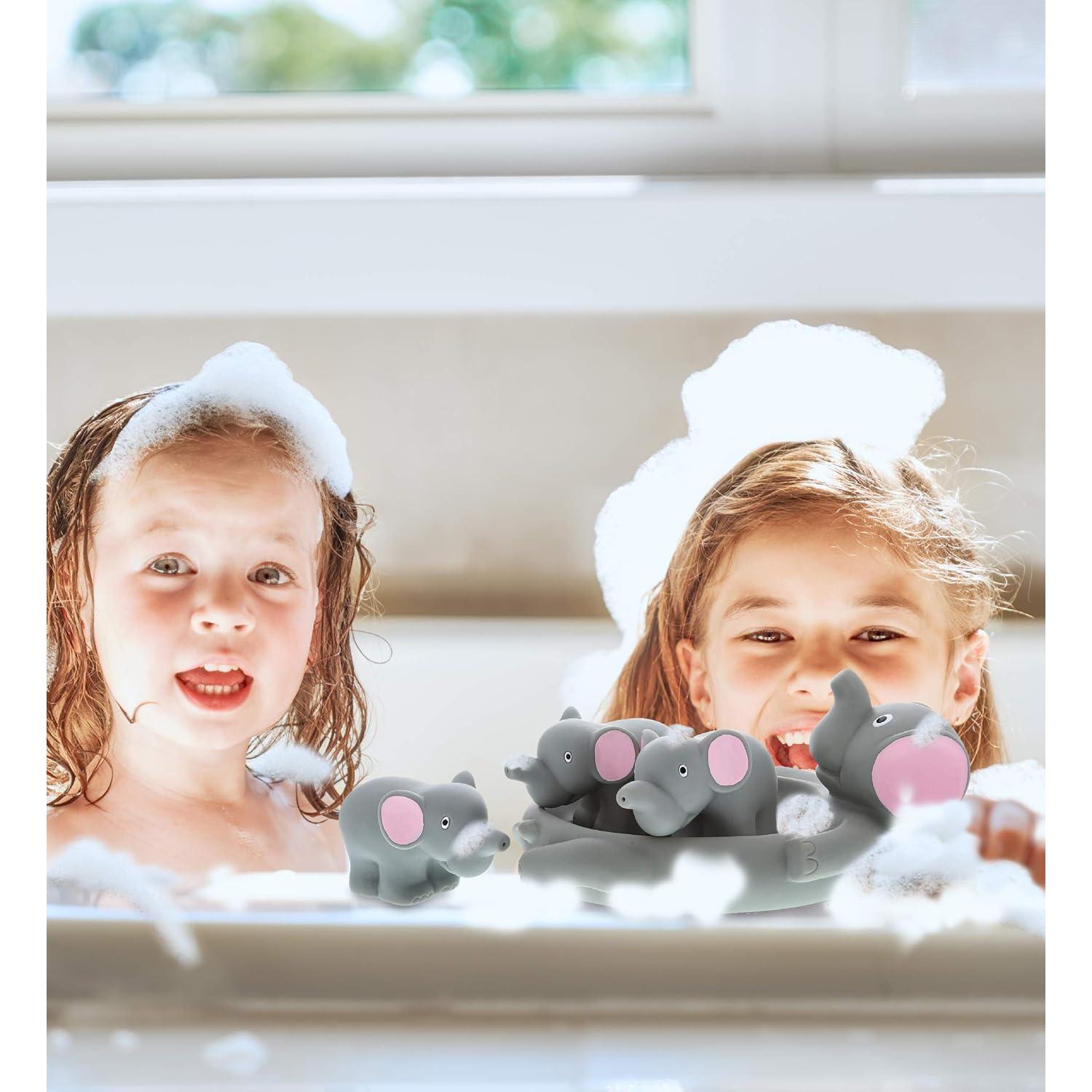 Juego de Juguetes de Baño Elefante DolliBu 4 Piezas