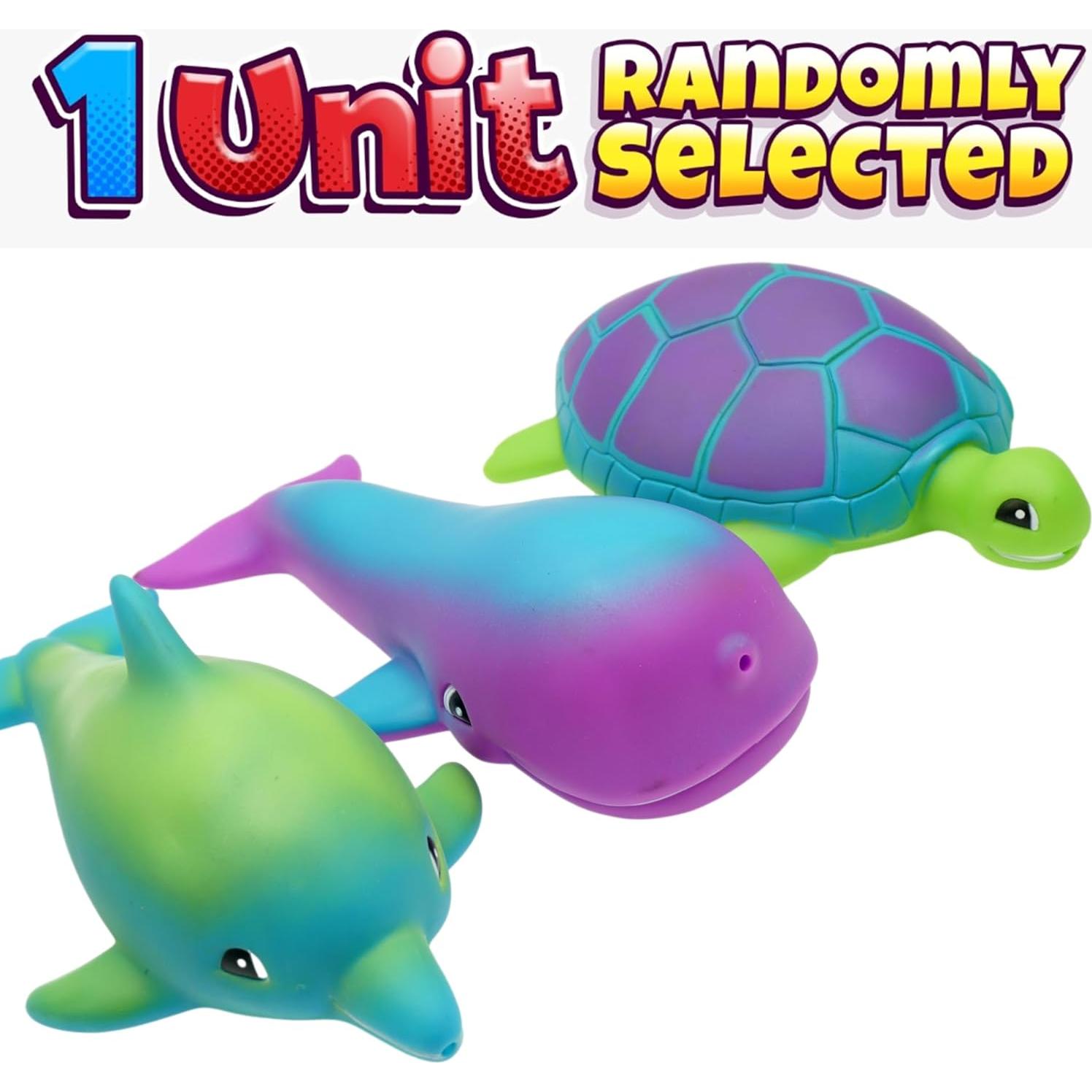 Juguetes de Agua Animales Marinos JA-RU - Tortuga, Delfín, Ballena