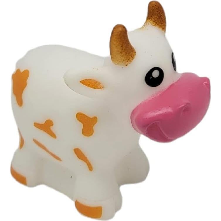 Vacas de goma coloridas que lanzan agua - Juguete de baño 12 unidades
