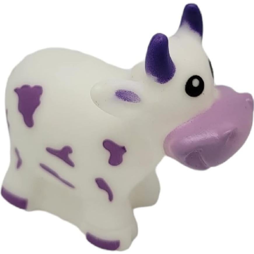 Vacas de goma coloridas que lanzan agua - Juguete de baño 12 unidades