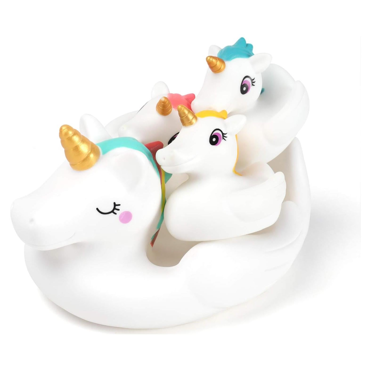 Juguetes de Baño Flotantes Unicornio LIGHTALING - Juego de 4