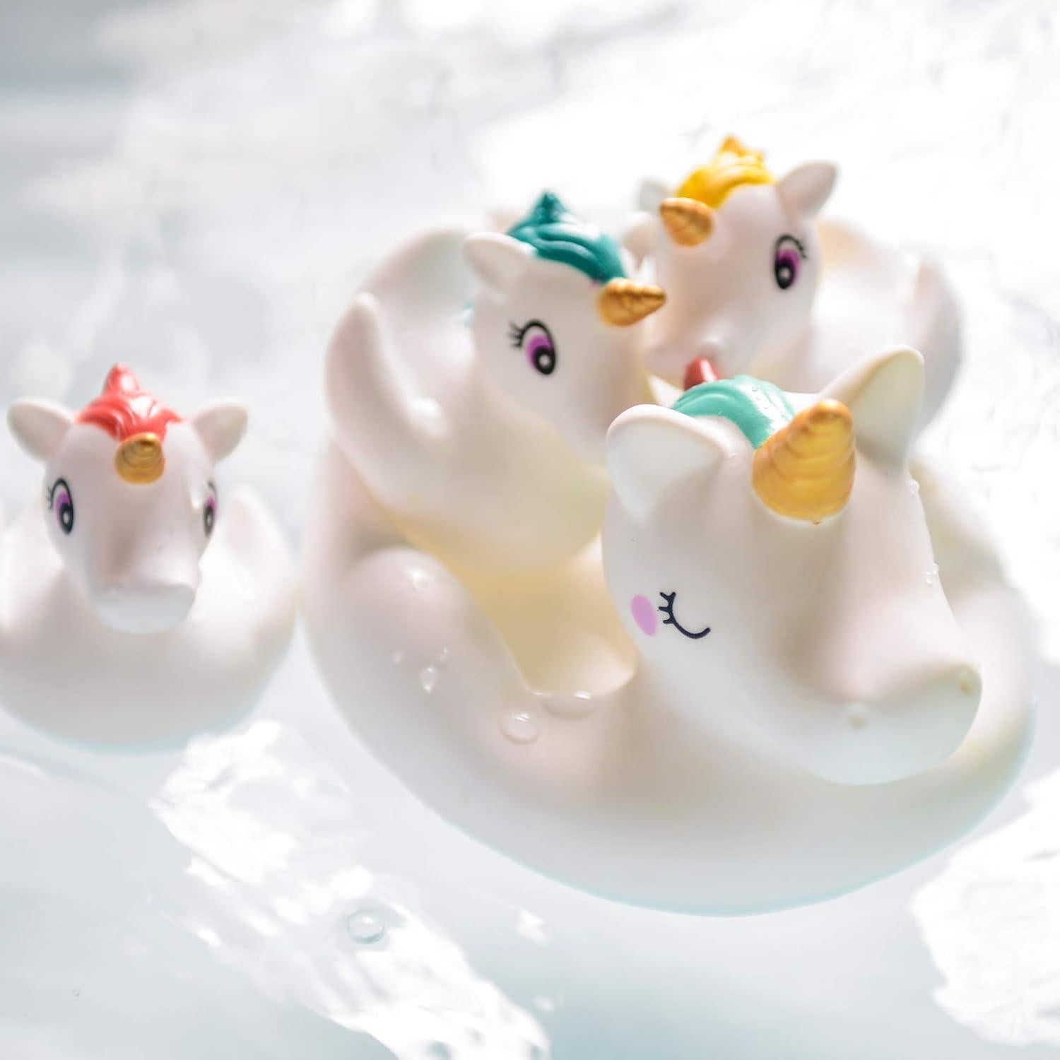 Juguetes de Baño Flotantes Unicornio LIGHTALING - Juego de 4