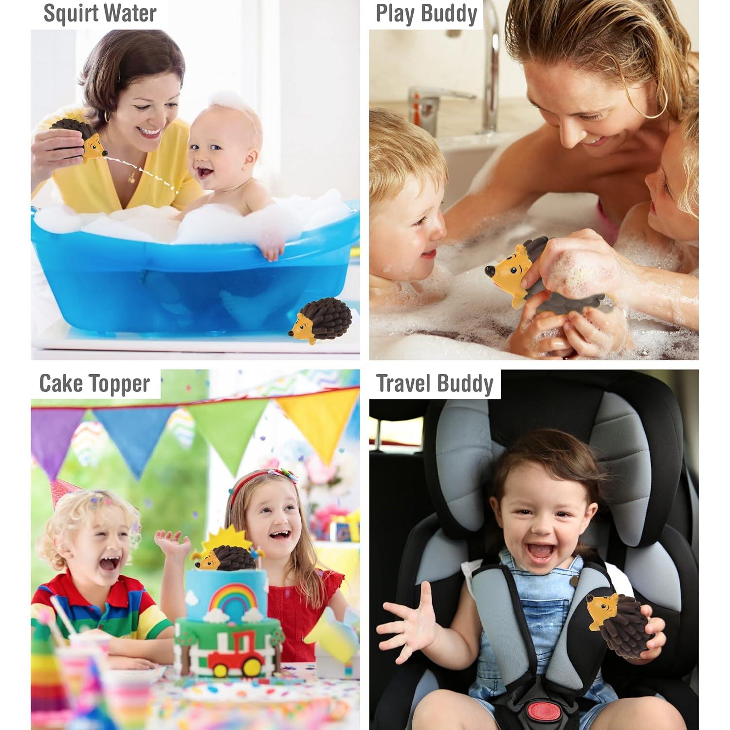 Juguete de Baño Erizo DolliBu - Flotante para Niños 7.6 cm